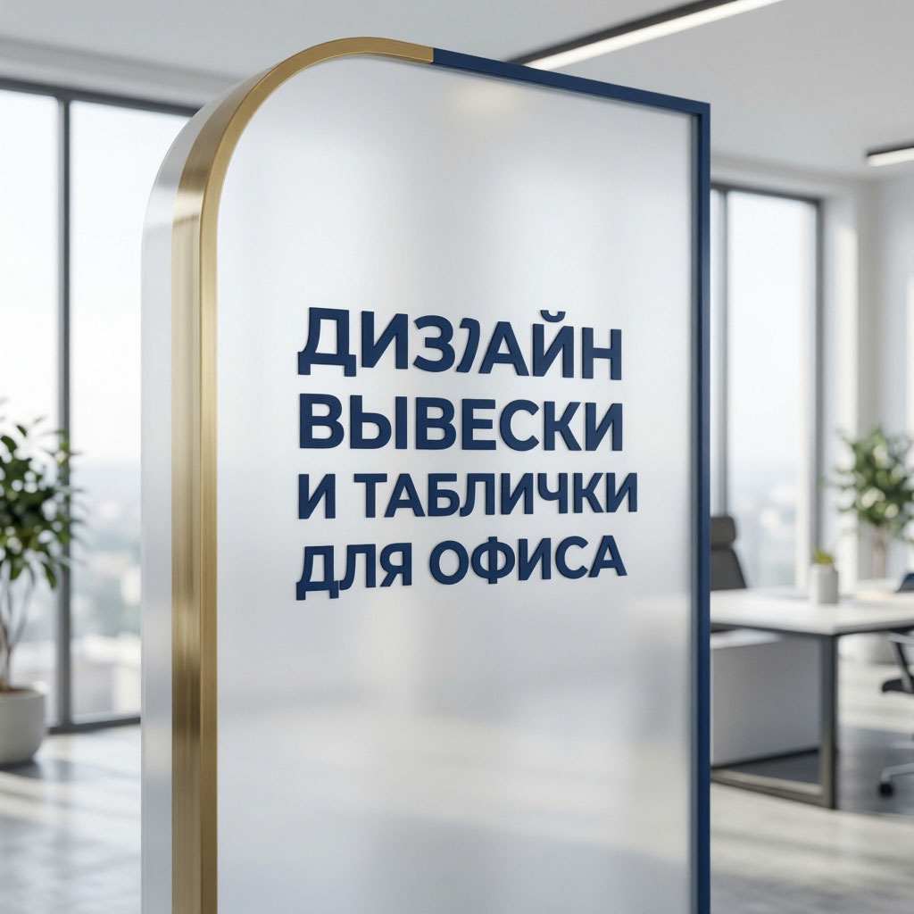 Дизайн вывески и таблички для офиса