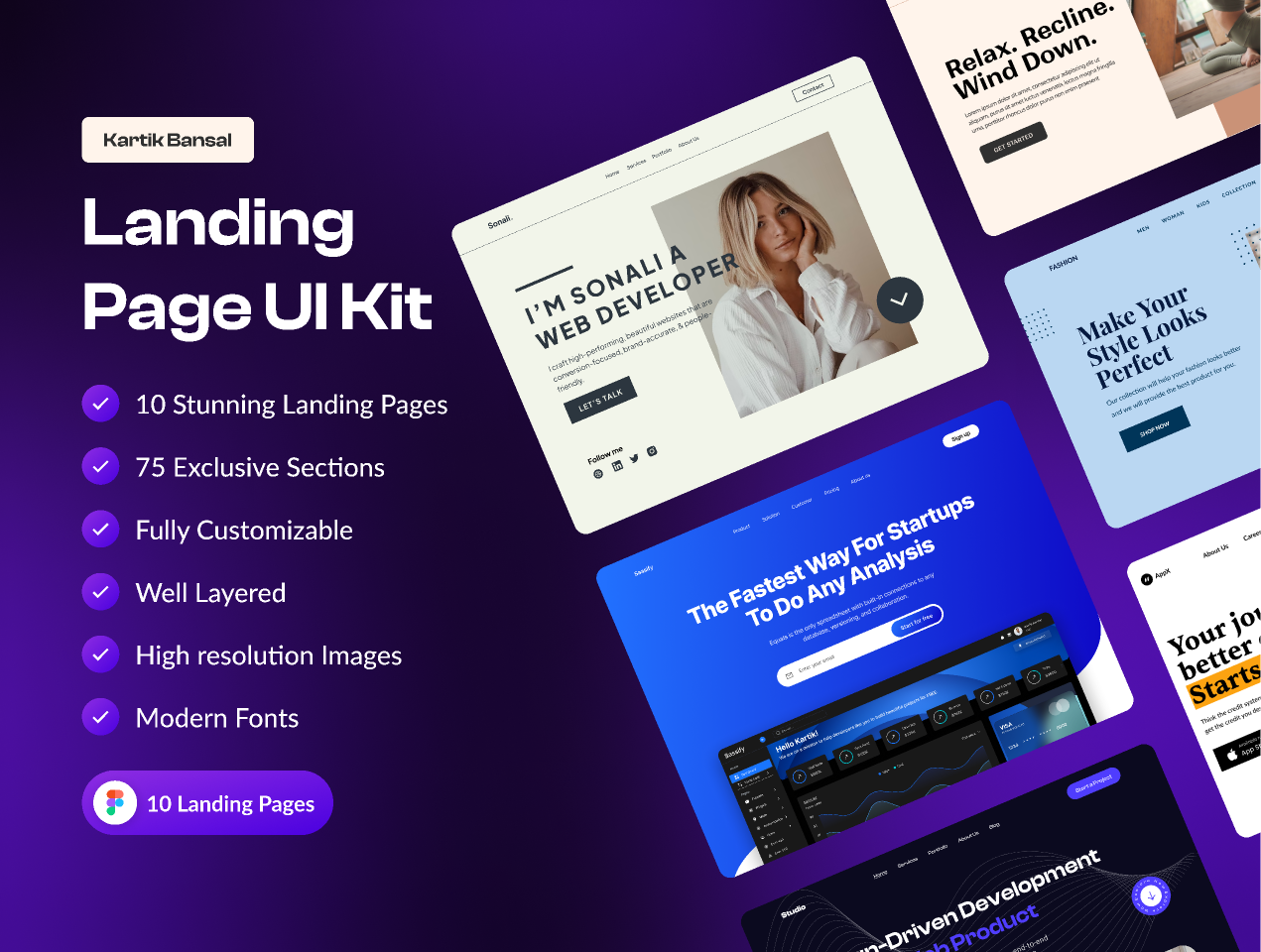 Дизайн landing page в Figma